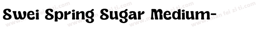 Swei Spring Sugar Medium字体转换